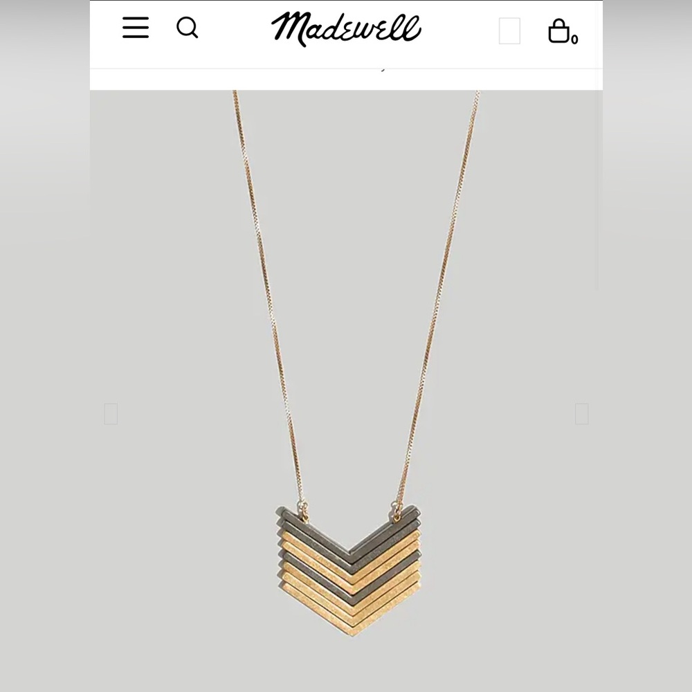 Madewell Arrowstock expandable gold necklace